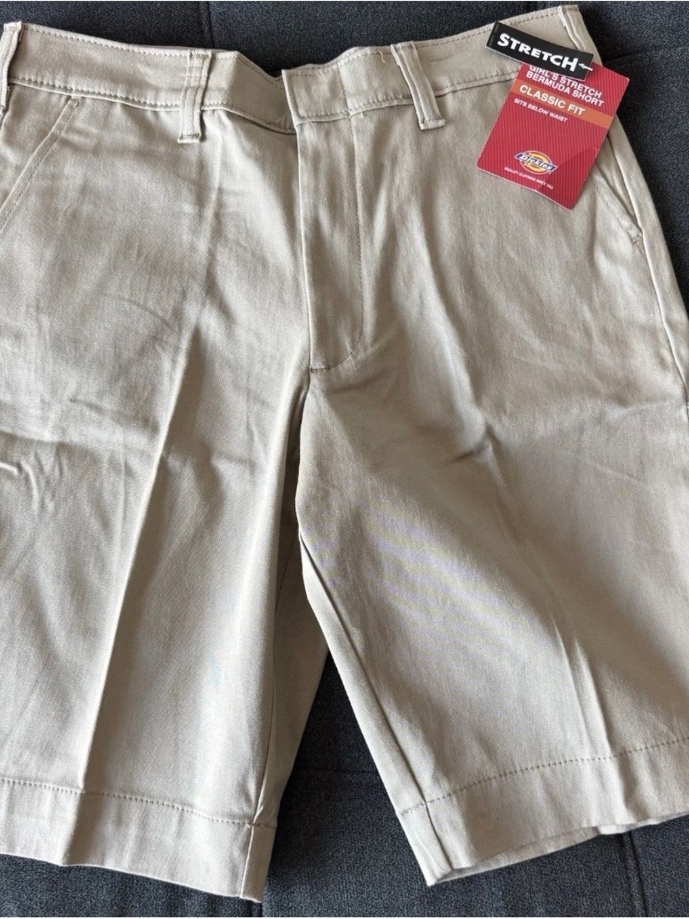Dickies Girl’s Stretch Bermuda Shorts in Tan
Classic fit